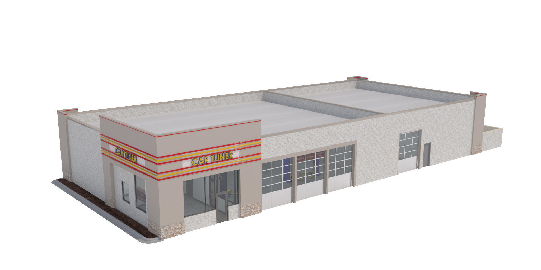 Retail-009-Auto Service 3D model_9