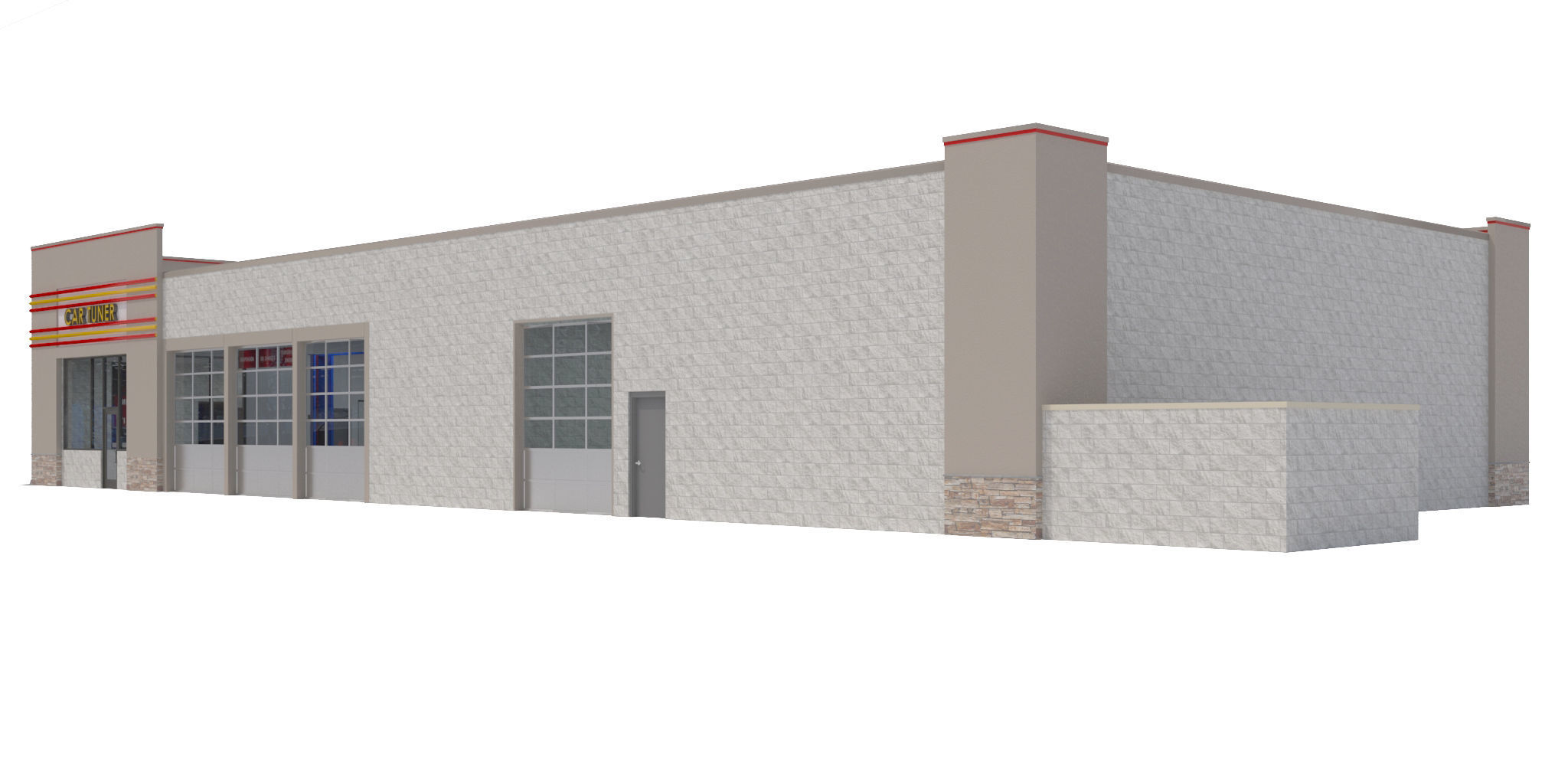 Retail-009-Auto Service 3D model_1