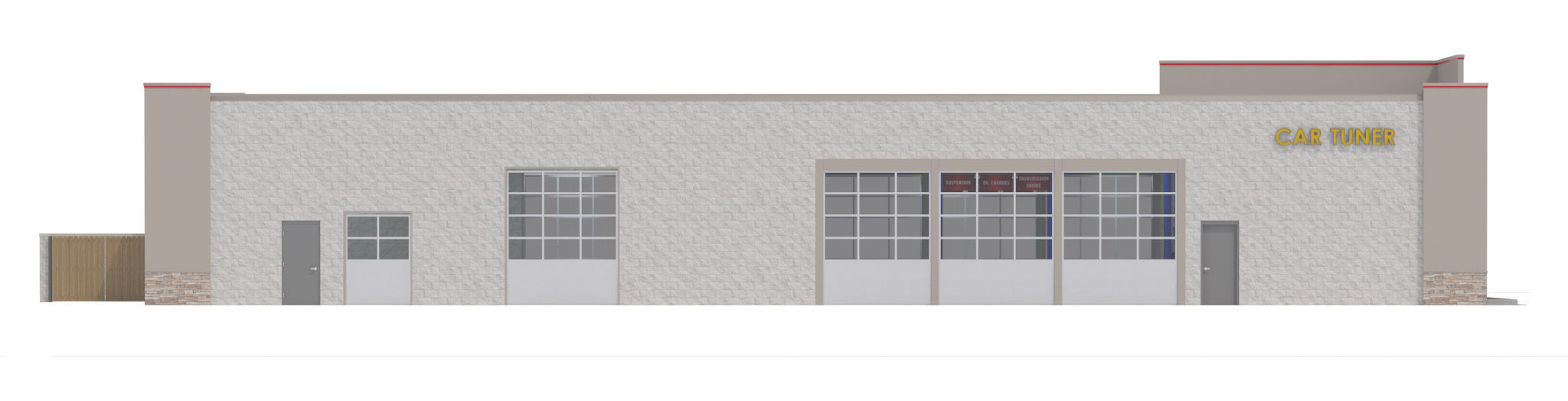 Retail-009-Auto Service 3D model_7