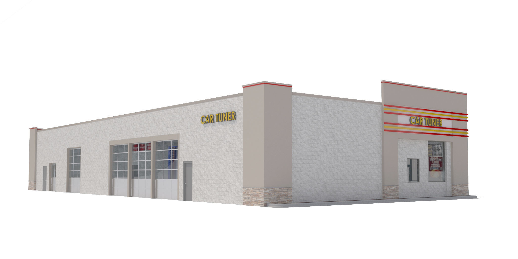 Retail-009-Auto Service 3D model_3