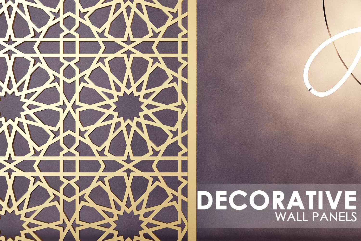 ISLAMIC PATTERN WALL PANEL 3D model_0