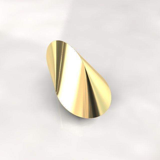 Oloid gold ring 3D model 3D printable | CGTrader