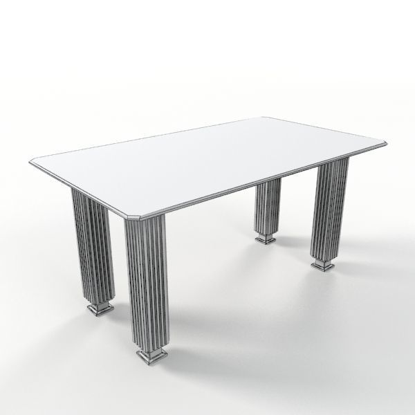 Dining Table with chairs 12 3D model_6