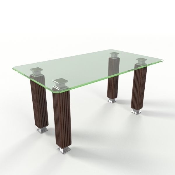 Dining Table with chairs 12 3D model_3