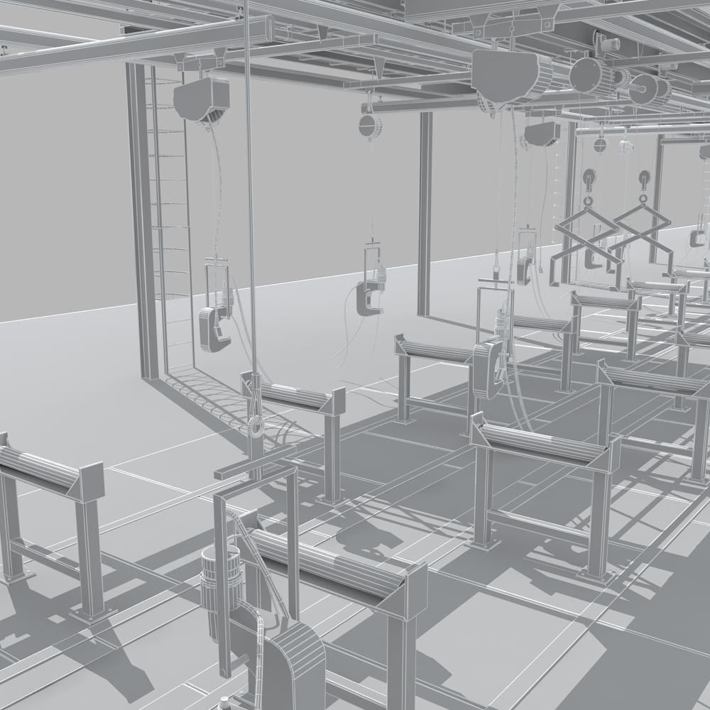 Production line Equipment 3D model_15
