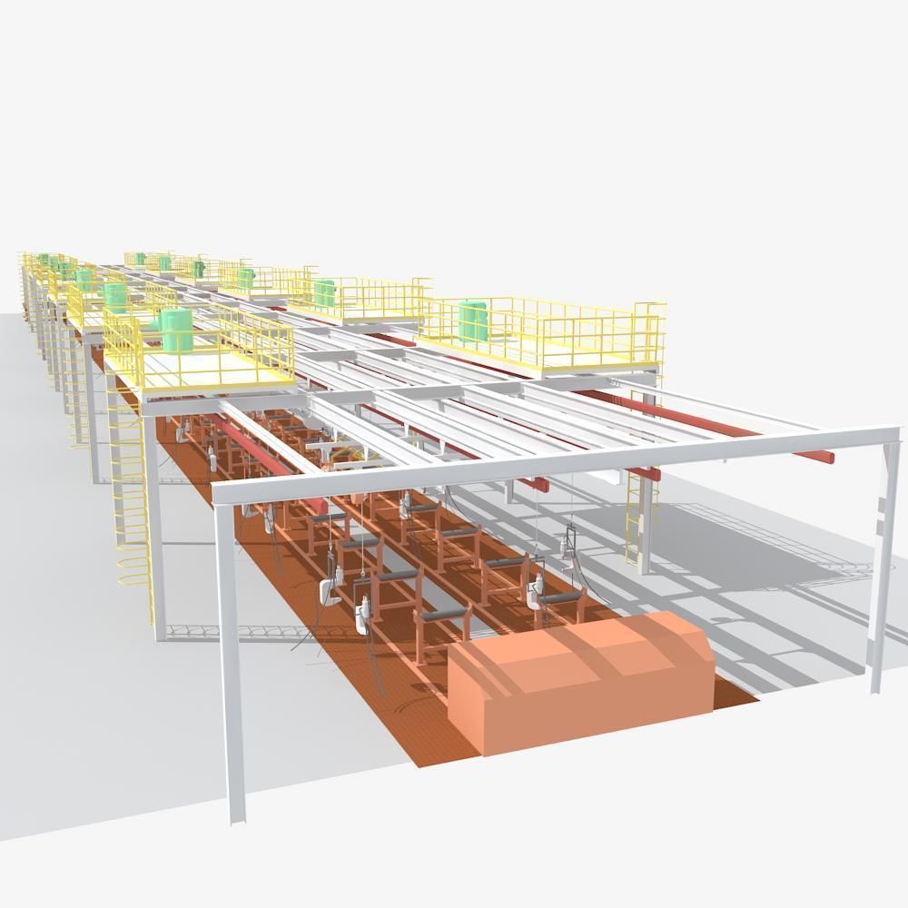 Production line Equipment 3D model_4
