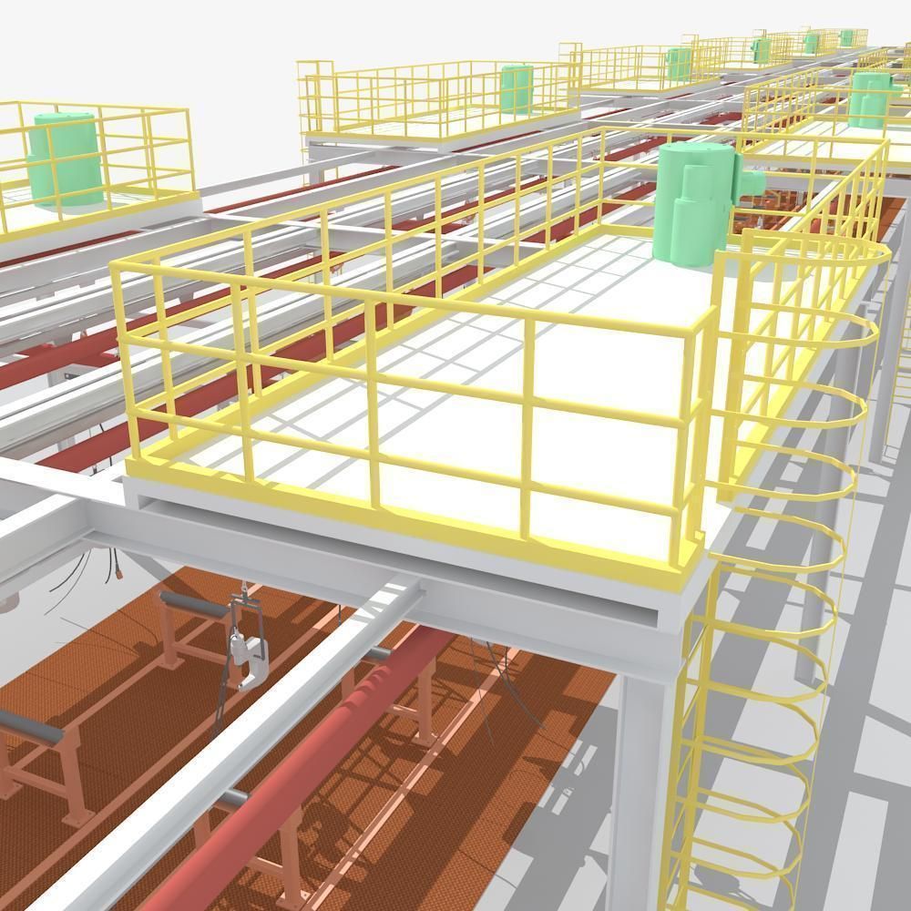 Production line Equipment 3D model_10