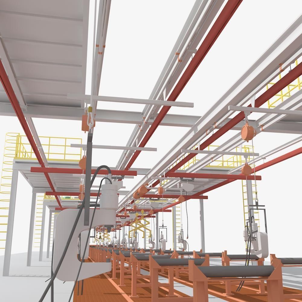 Production line Equipment 3D model_7