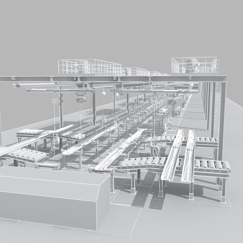 Production line Equipment 3D model_11