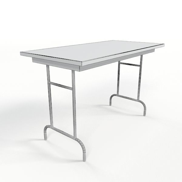 School table 4 3D model_4