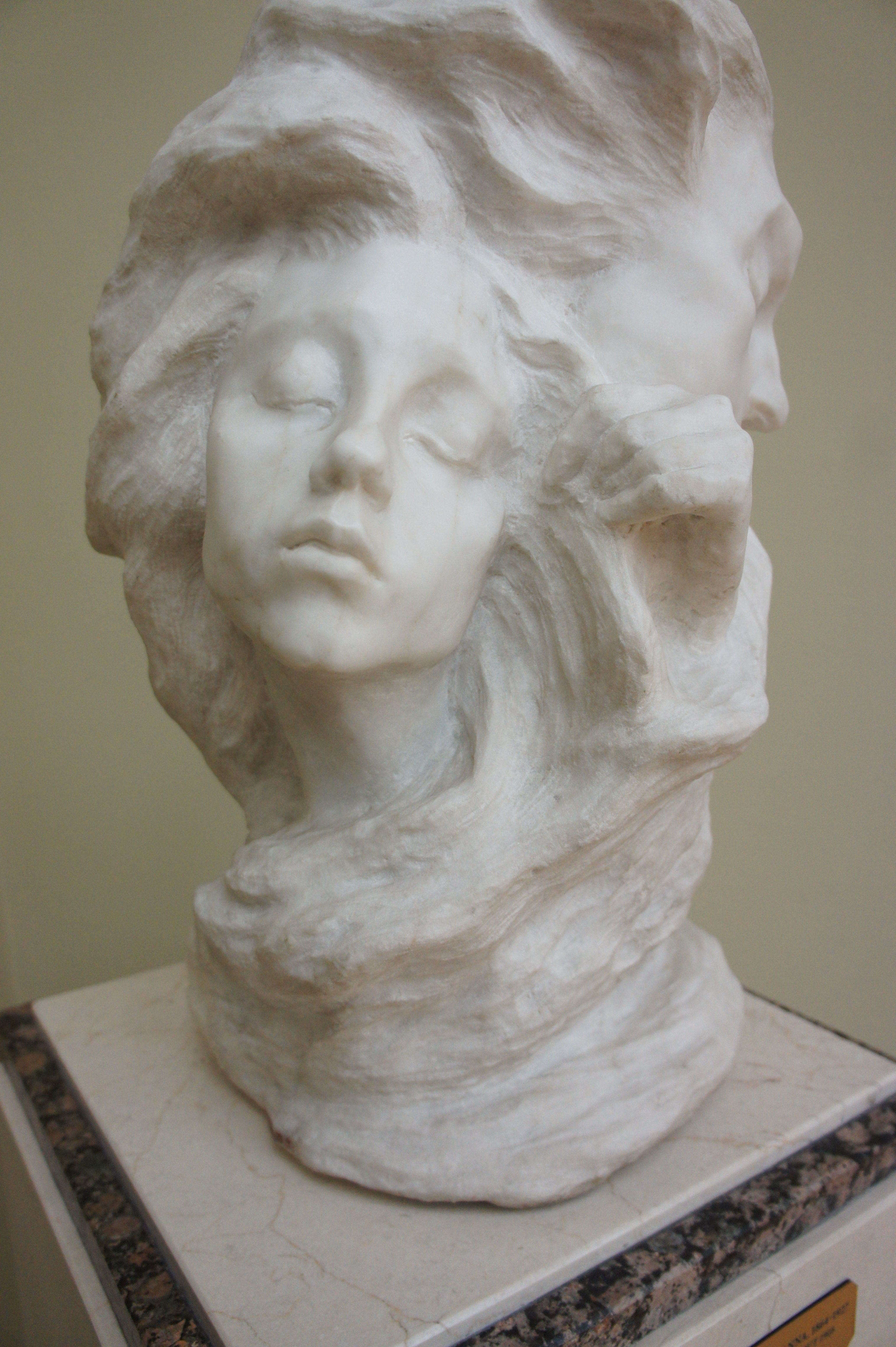 A Mist bust of woman 3D print model_4