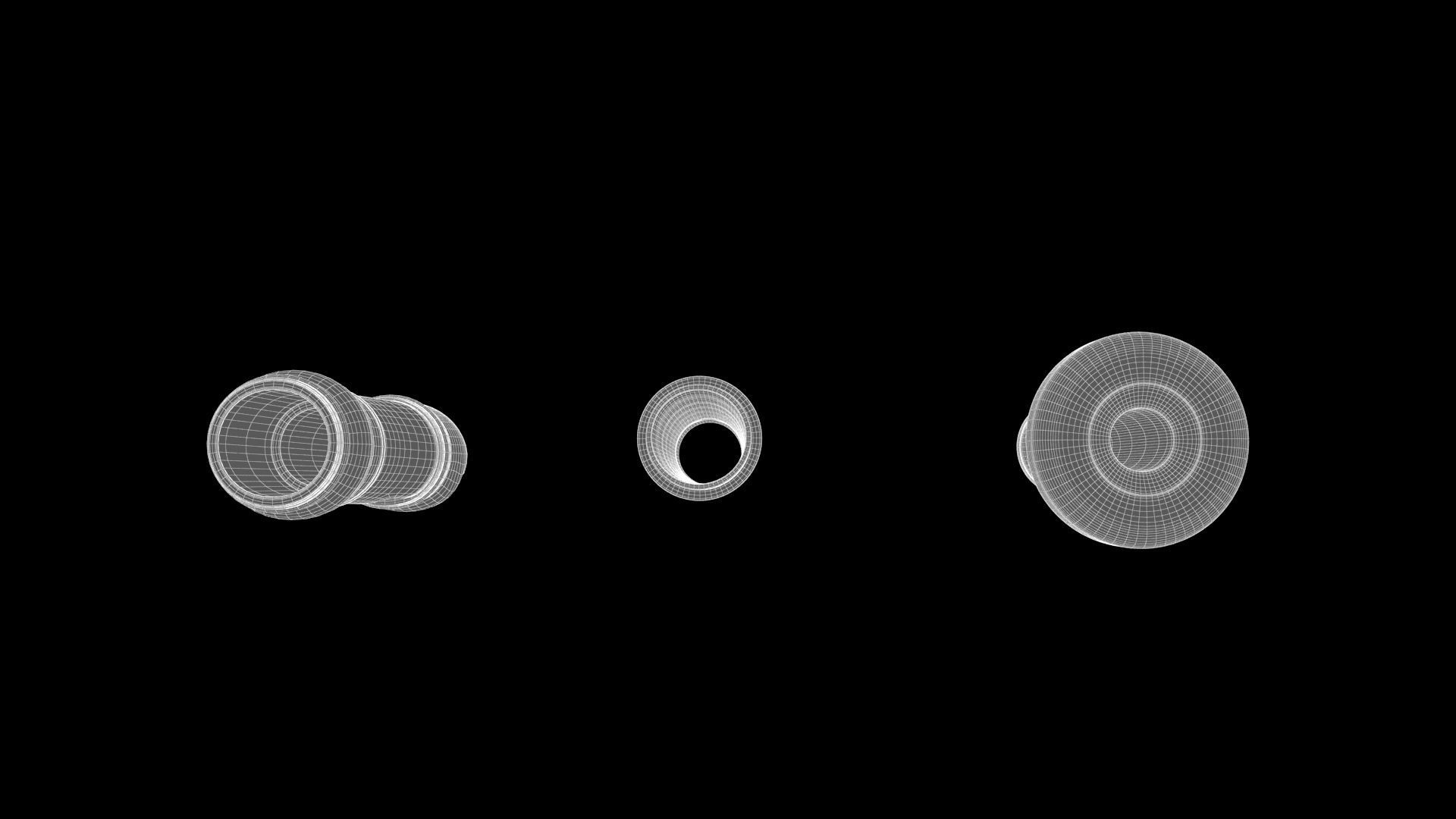 Plastic Flute 3D model_6