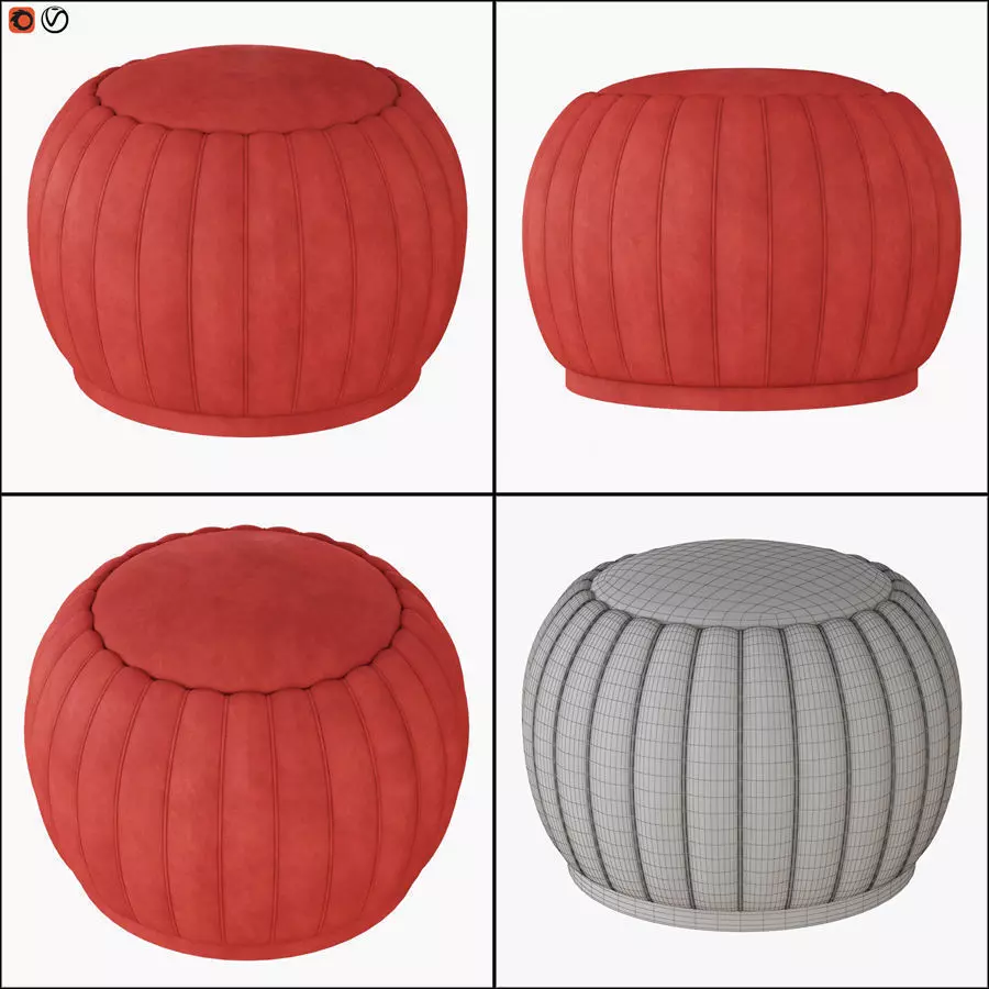 Pouf Mellow 3D model_0