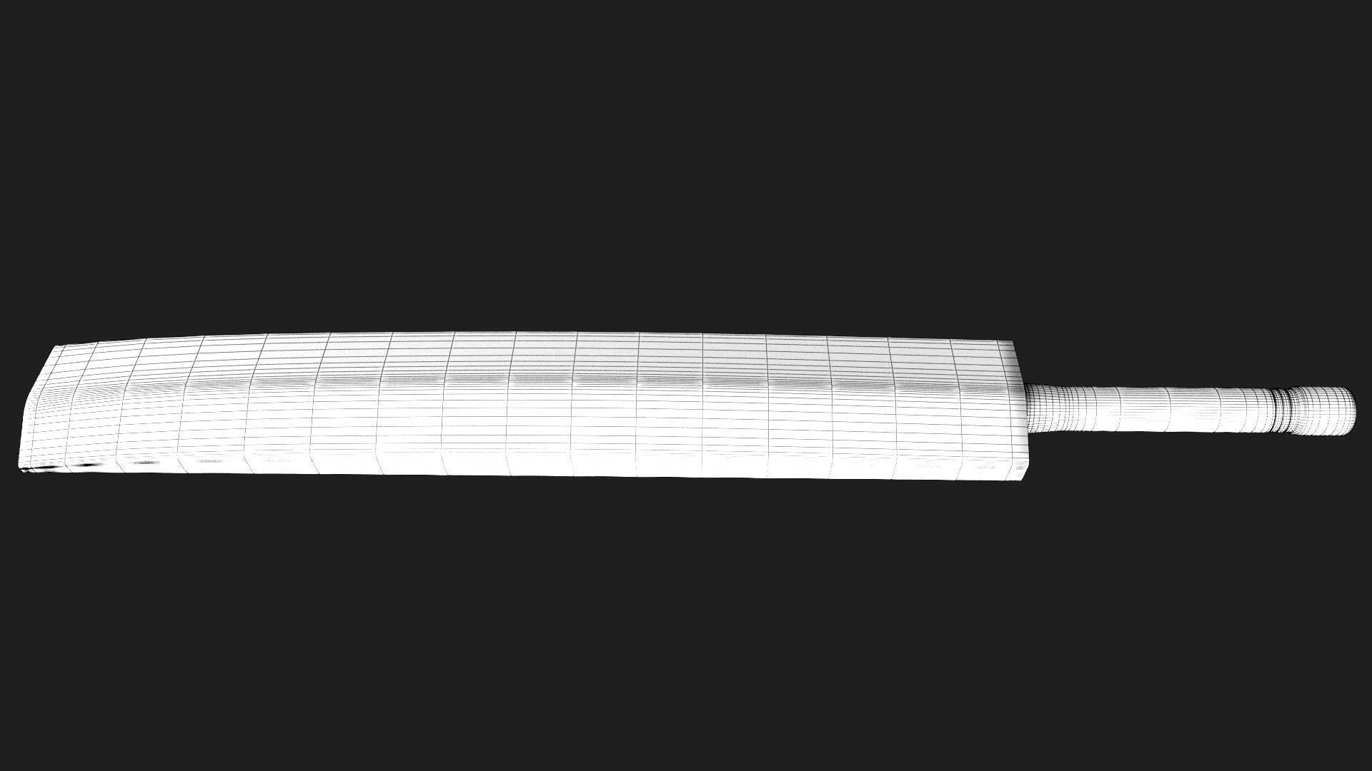 Cricket Bat 3D Model 3D model_3