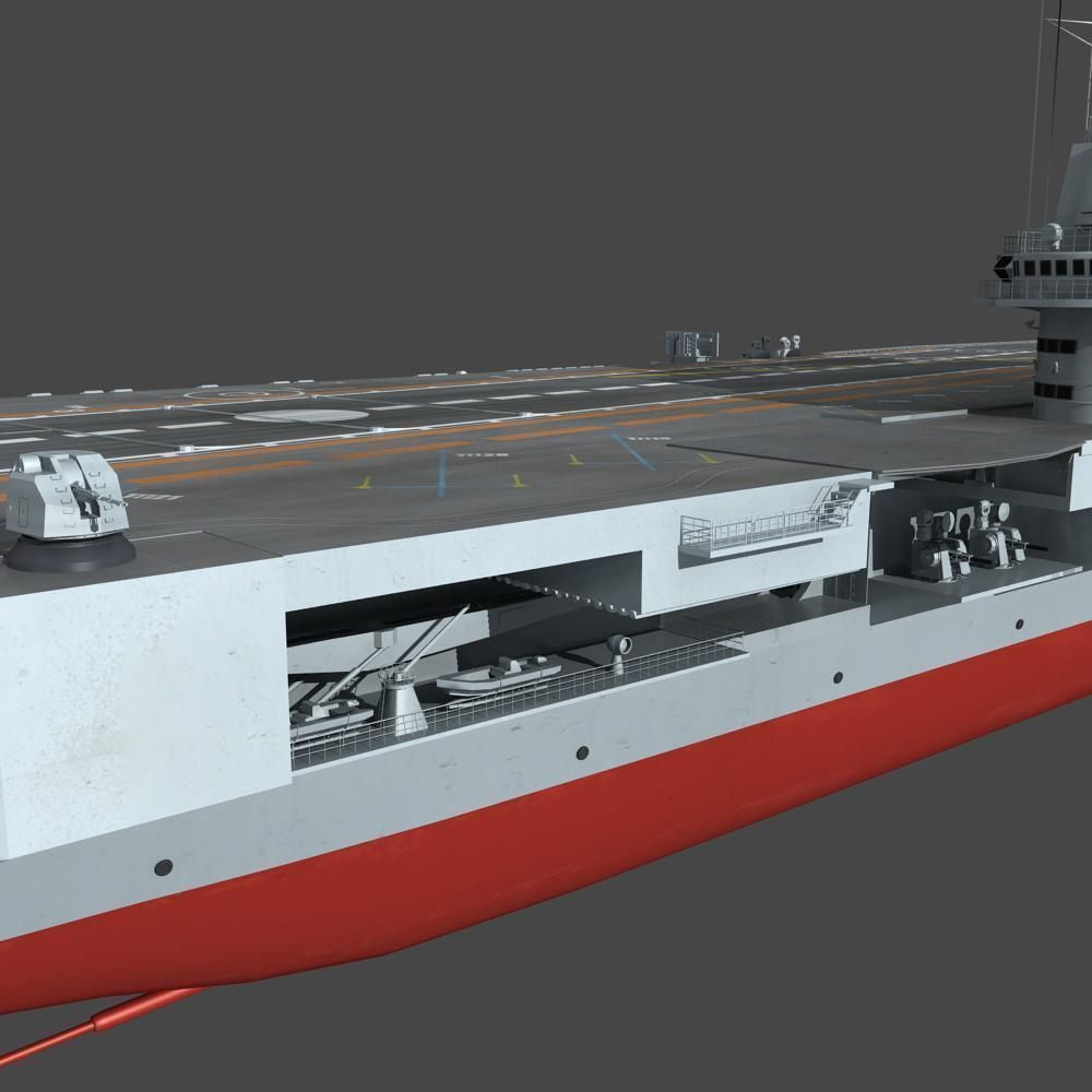 Chinese Liaoning Aircraft Carrier 3D model_21