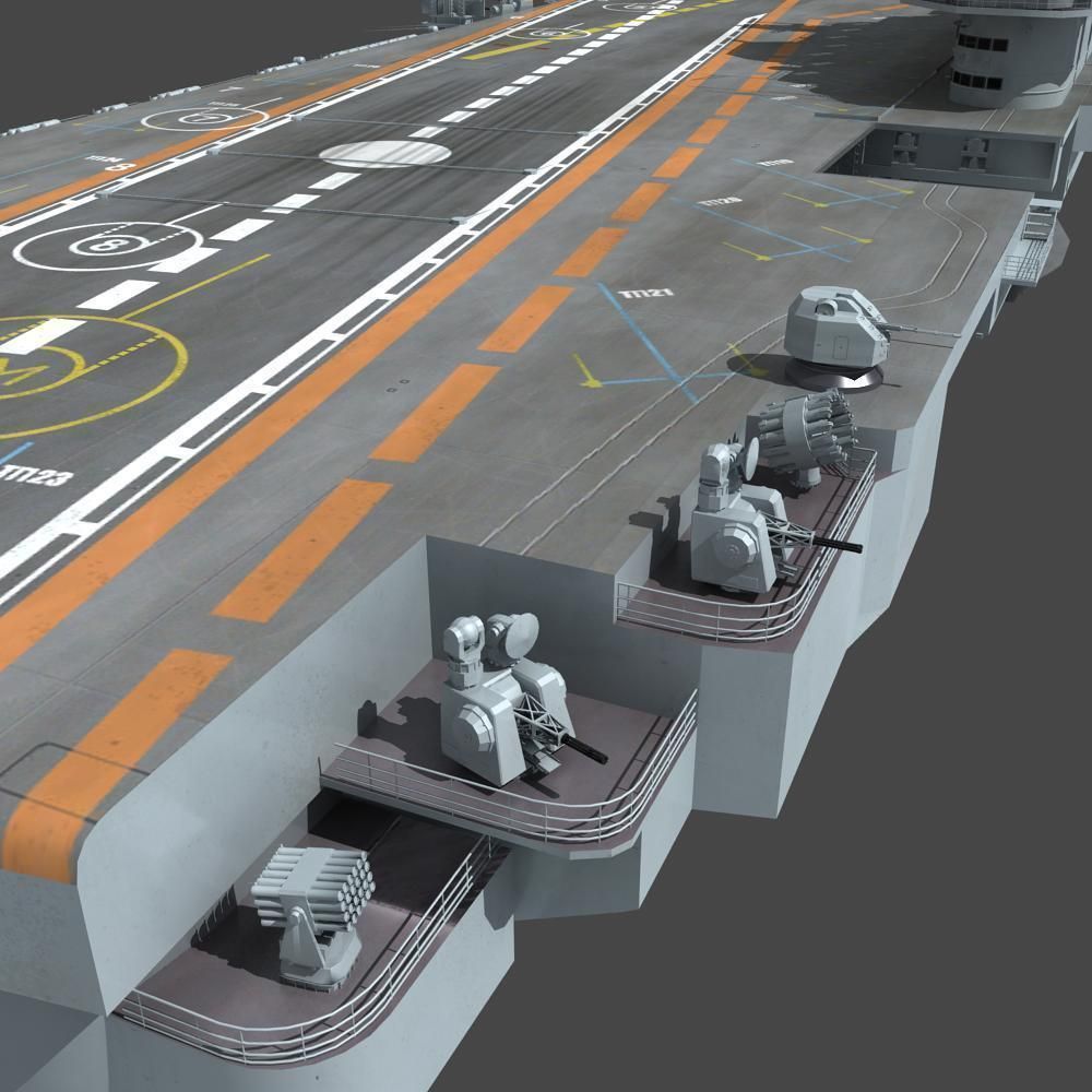 Chinese Liaoning Aircraft Carrier 3D model_19