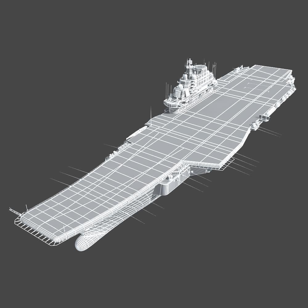 Chinese Liaoning Aircraft Carrier 3D model_37