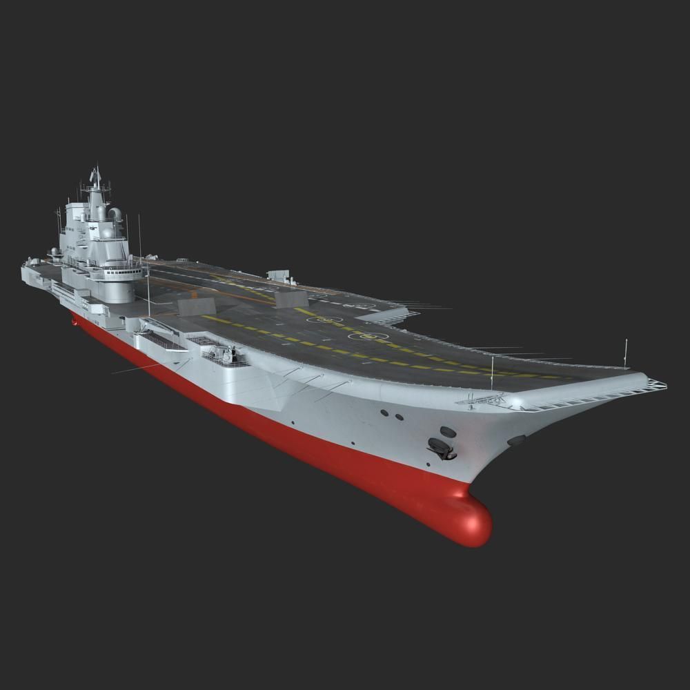 Chinese Liaoning Aircraft Carrier 3D model_11