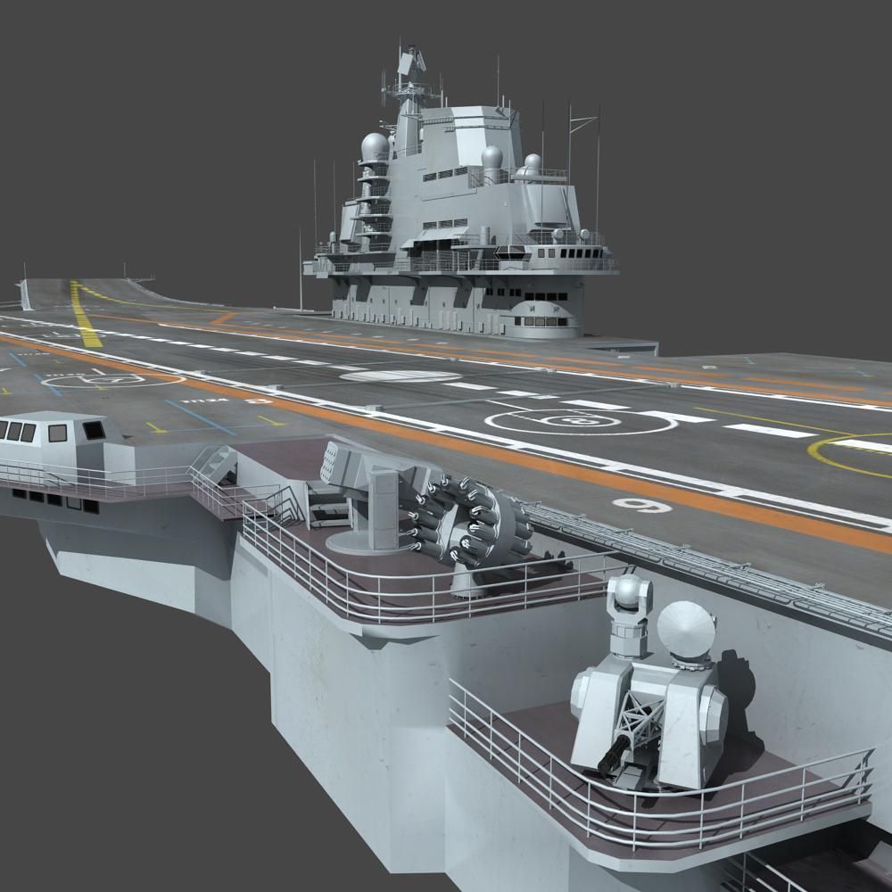 Chinese Liaoning Aircraft Carrier 3D model_18
