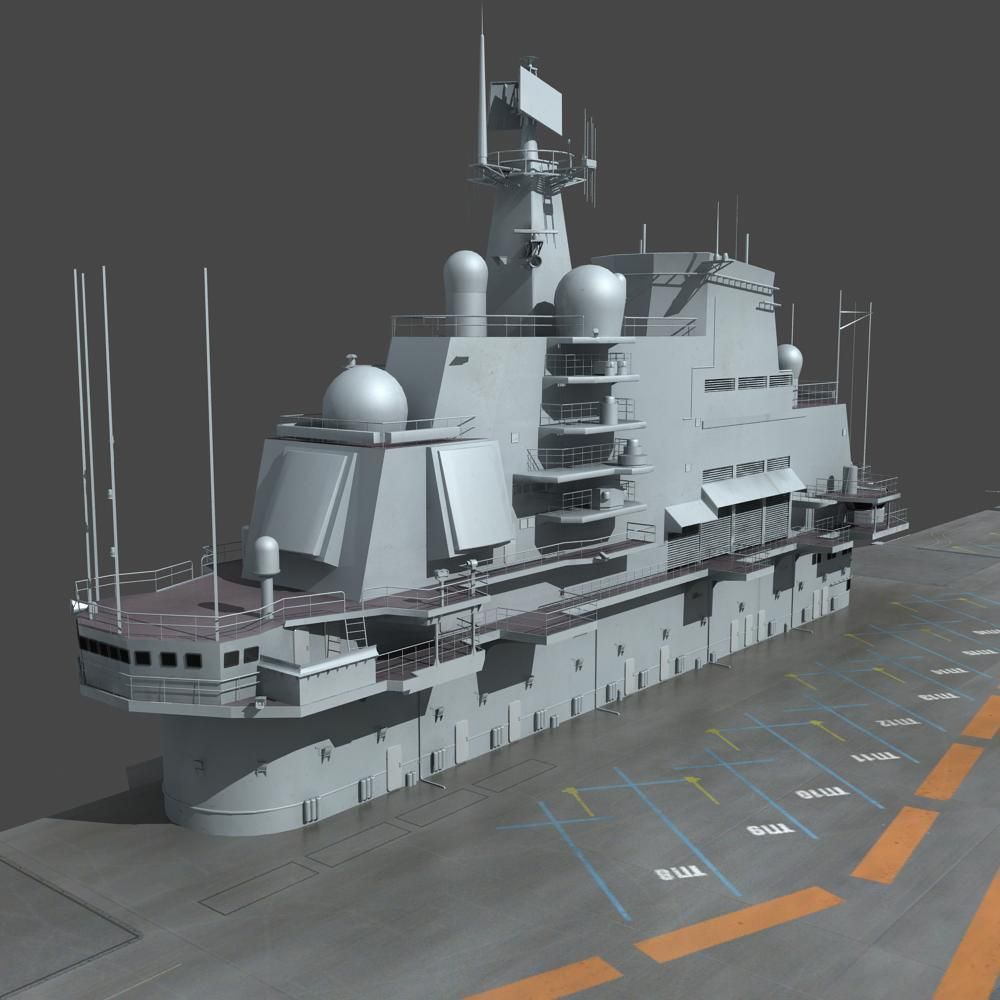 Chinese Liaoning Aircraft Carrier 3D model_35