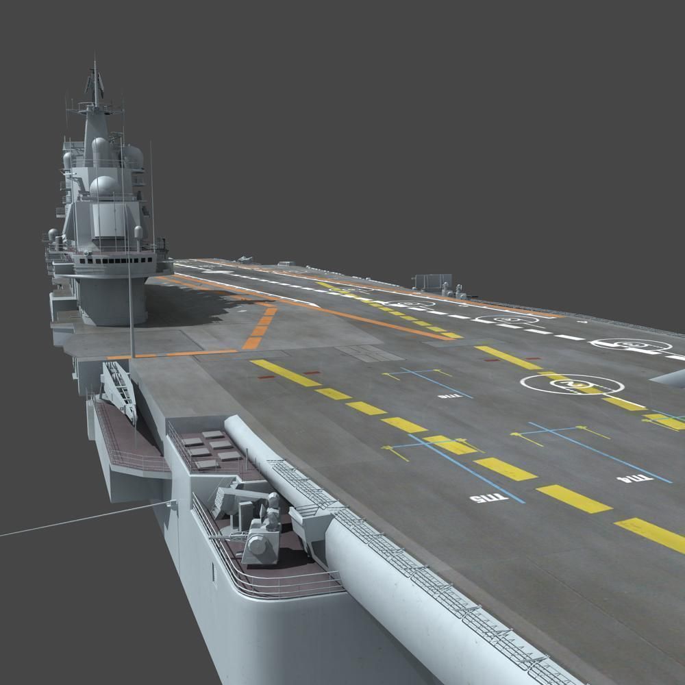 Chinese Liaoning Aircraft Carrier 3D model_27