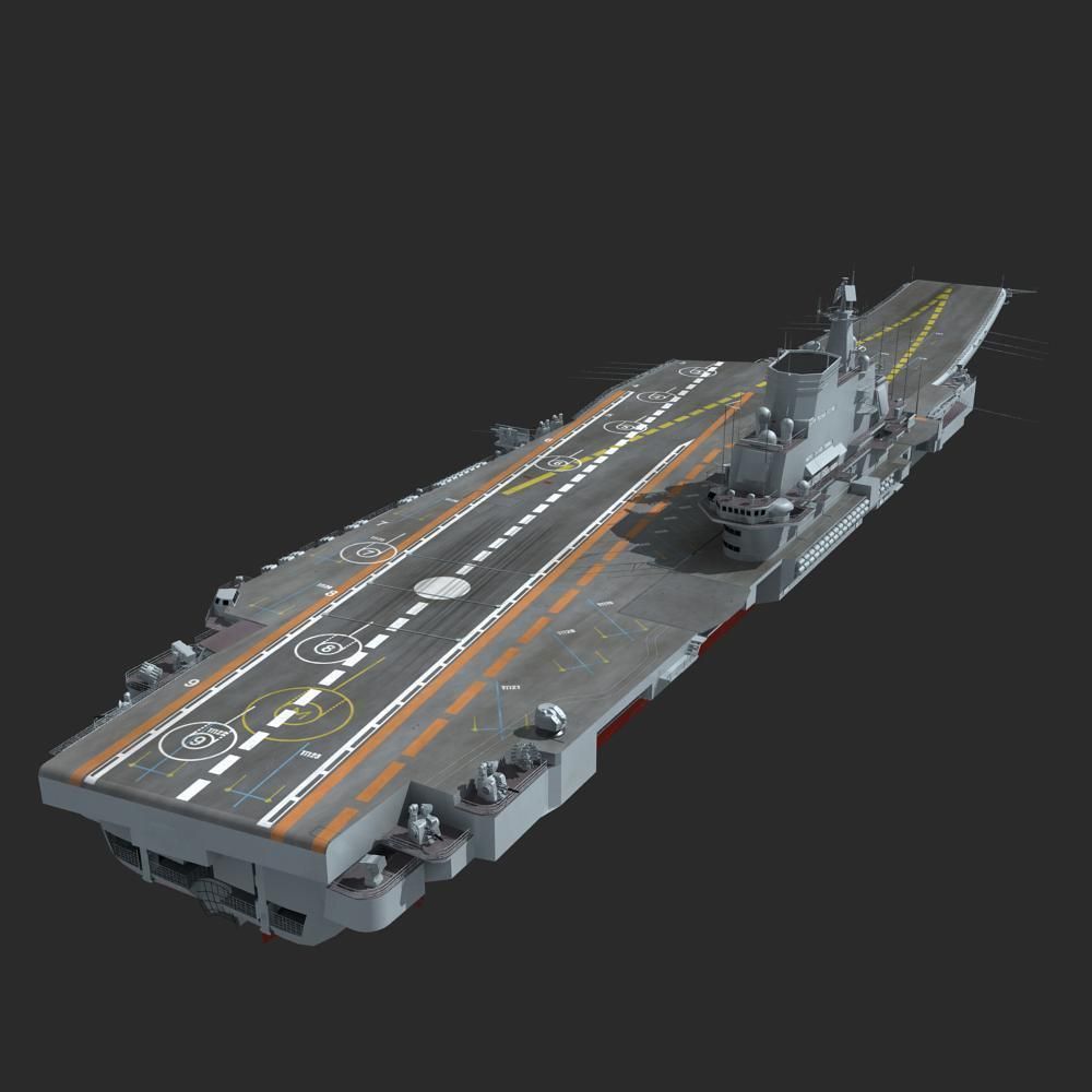Chinese Liaoning Aircraft Carrier 3D model_8
