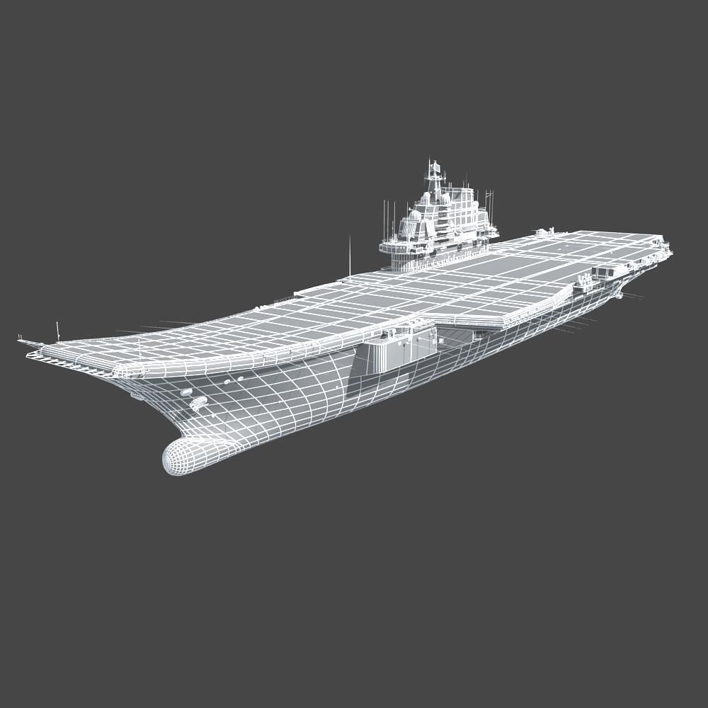 Chinese Liaoning Aircraft Carrier 3D model_33