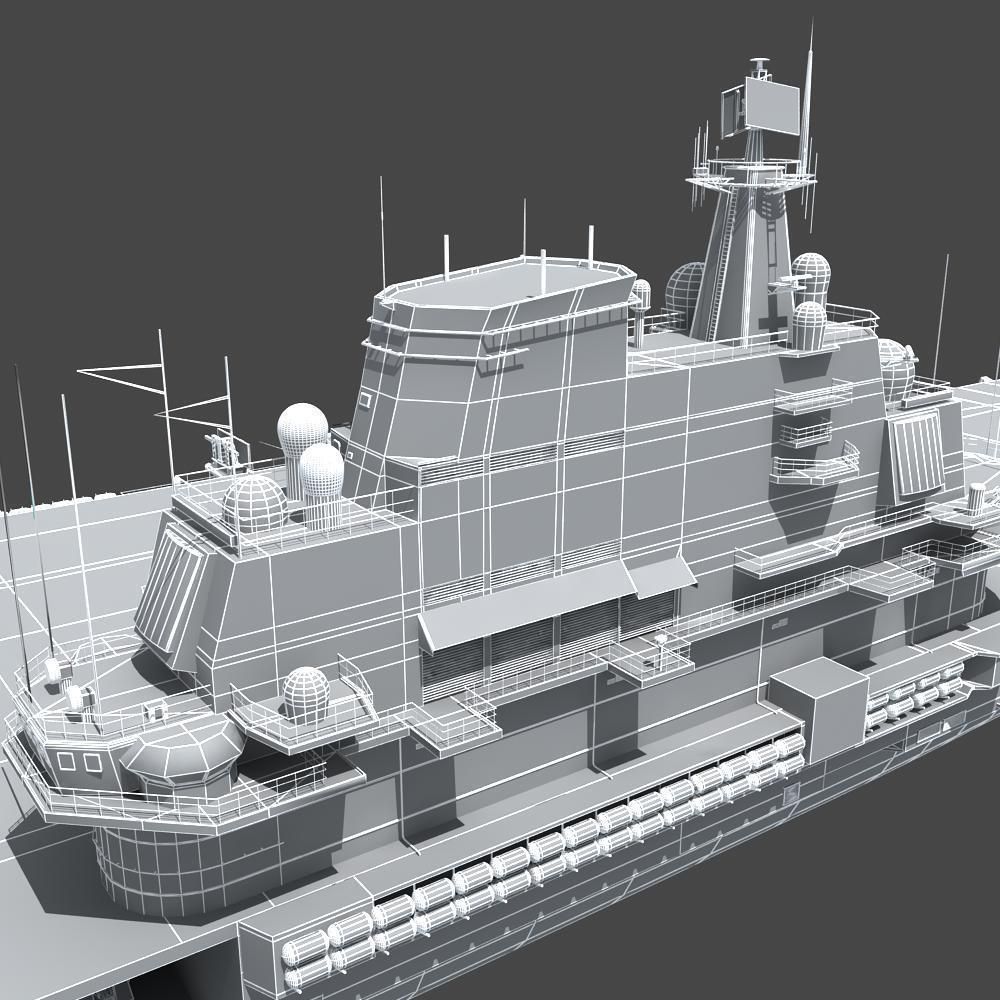 Chinese Liaoning Aircraft Carrier 3D model_40