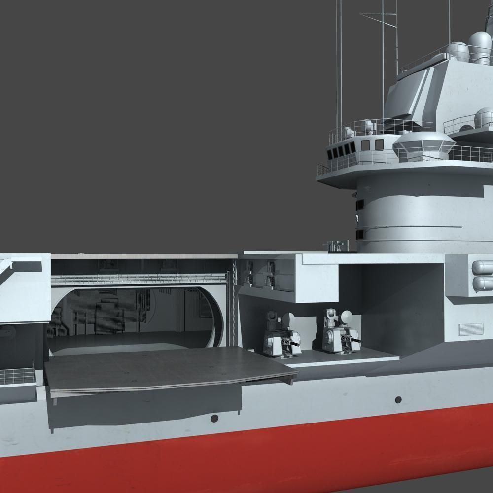 Chinese Liaoning Aircraft Carrier 3D model_22