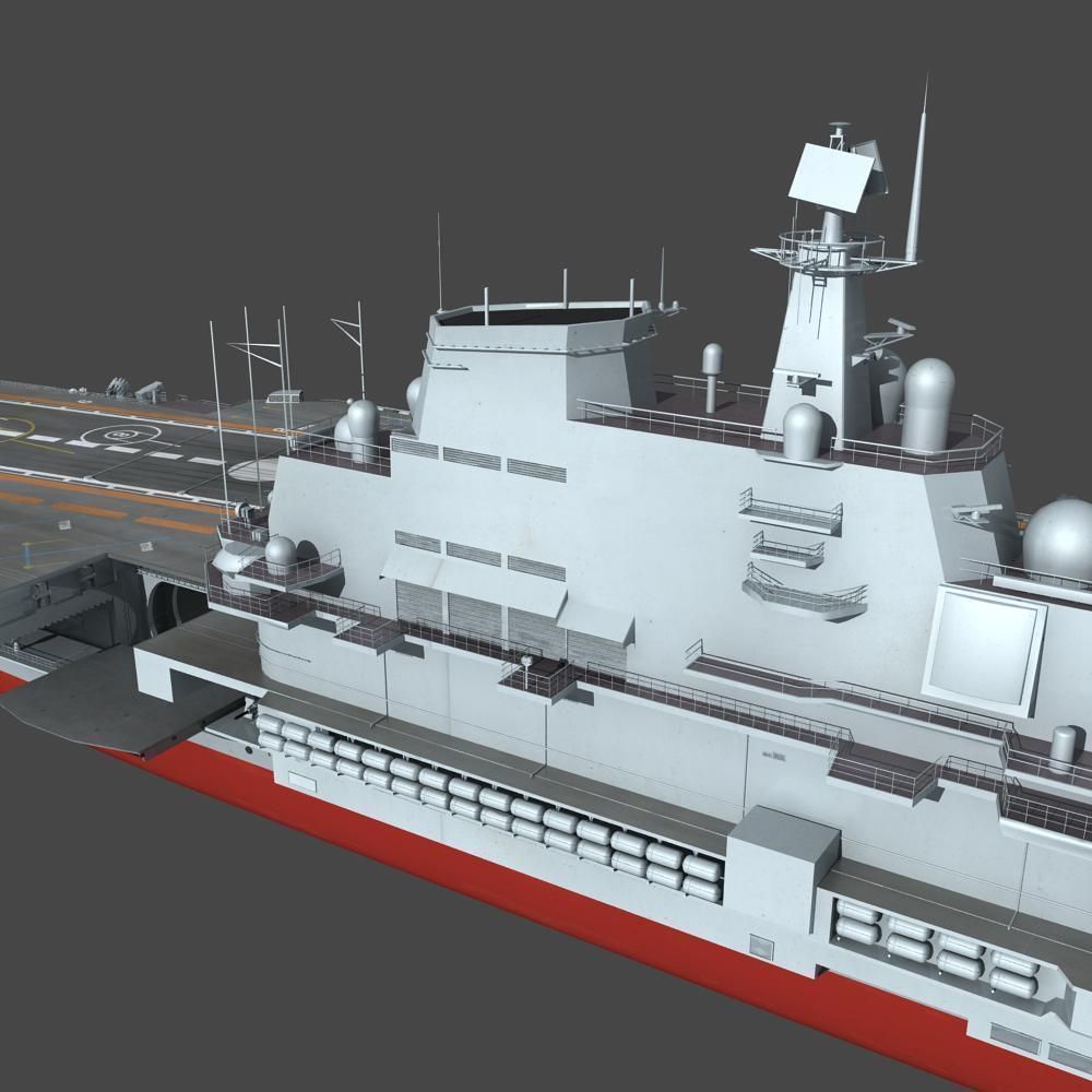 Chinese Liaoning Aircraft Carrier 3D model_23