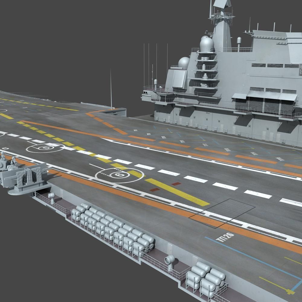Chinese Liaoning Aircraft Carrier 3D model_17