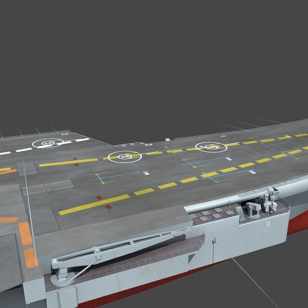 Chinese Liaoning Aircraft Carrier 3D model_29