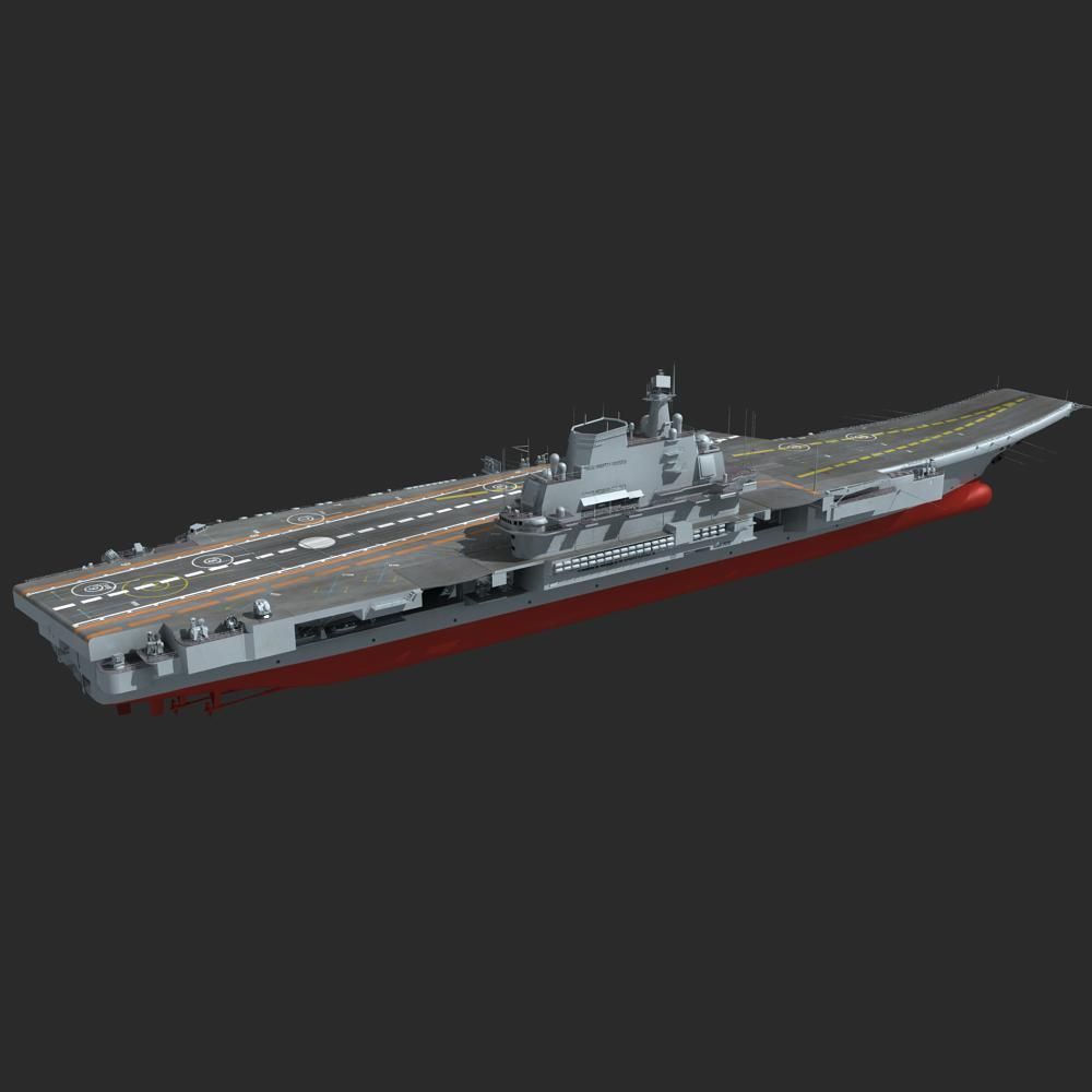 Chinese Liaoning Aircraft Carrier 3D model_9