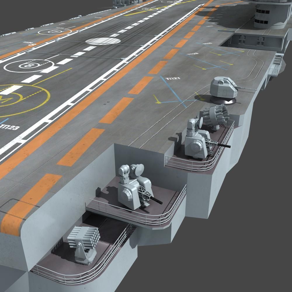Chinese Liaoning Aircraft Carrier 3D model_20