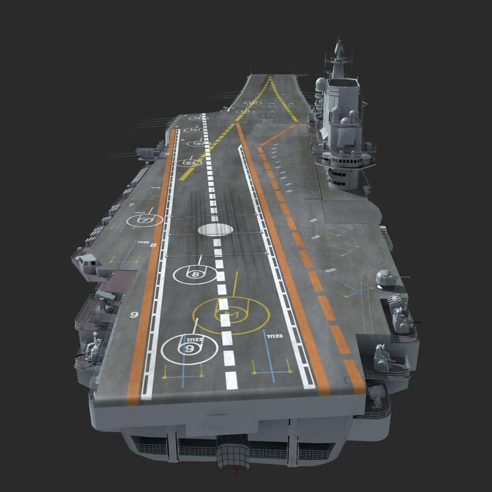 Chinese Liaoning Aircraft Carrier 3D model_7