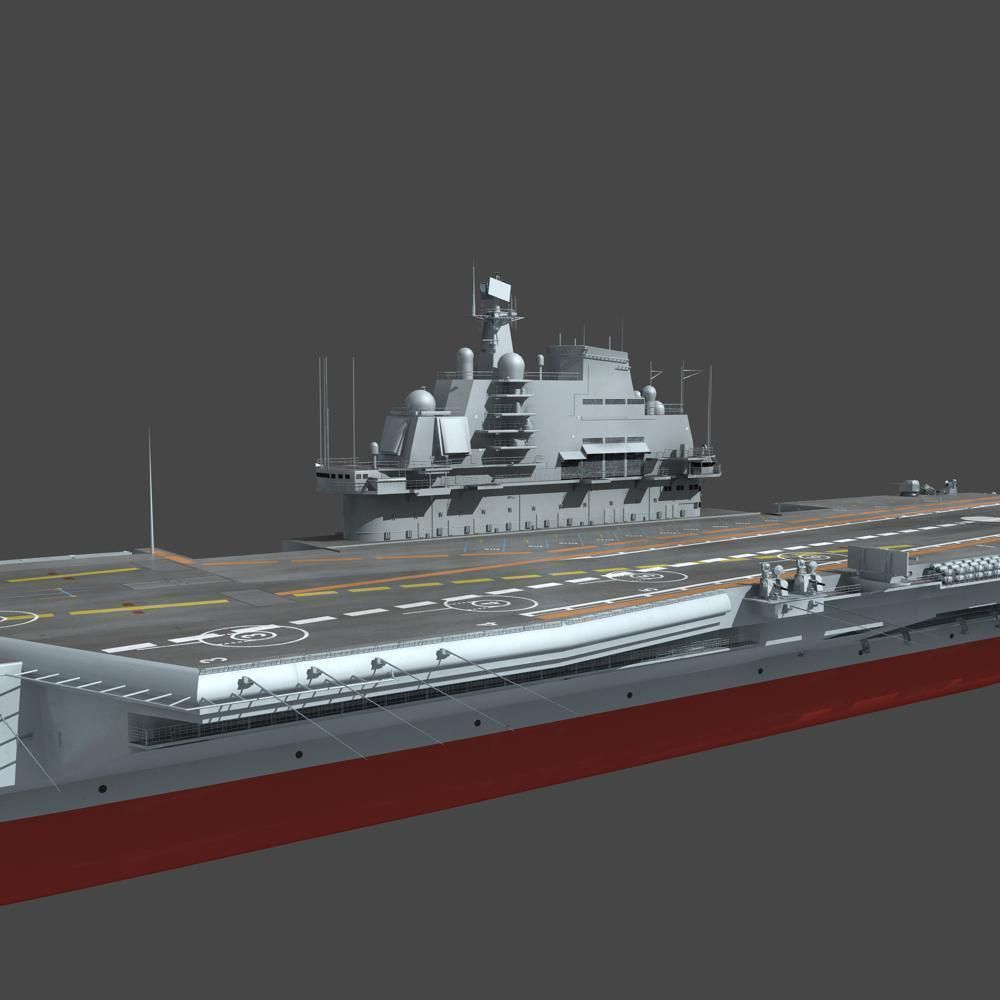 Chinese Liaoning Aircraft Carrier 3D model_16