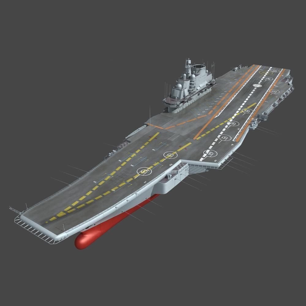Chinese Liaoning Aircraft Carrier 3D model_32