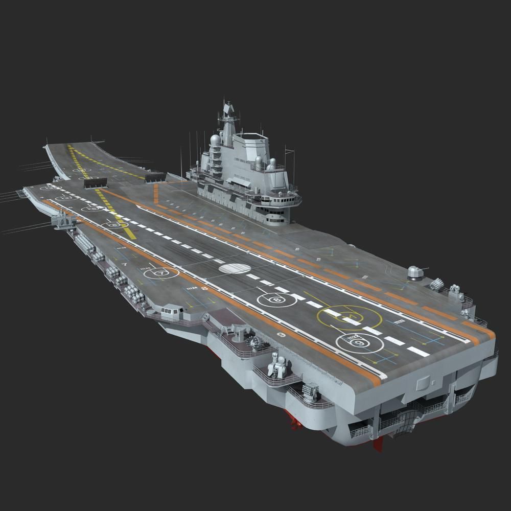 Chinese Liaoning Aircraft Carrier 3D model_4