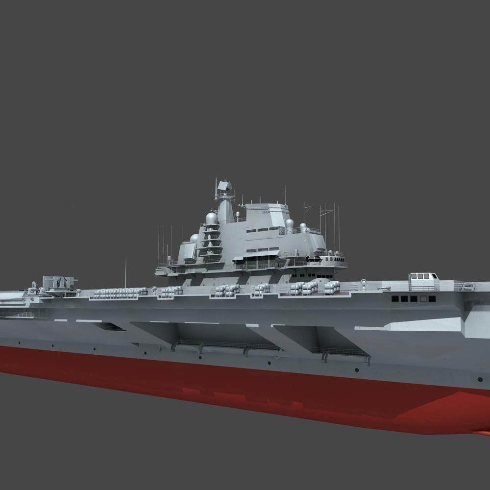 Chinese Liaoning Aircraft Carrier 3D model_15