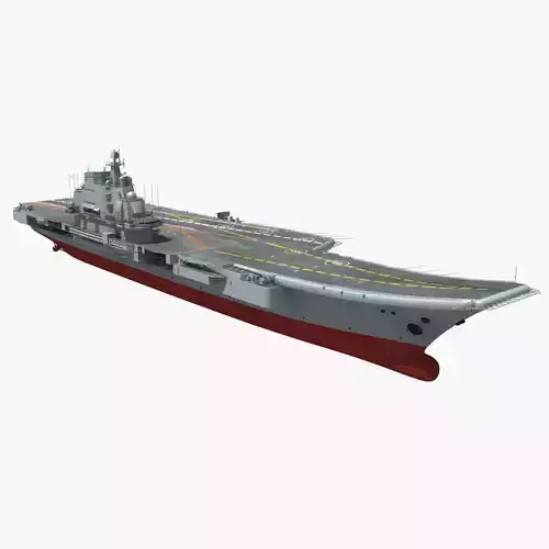 Chinese Liaoning Aircraft Carrier 3D model
