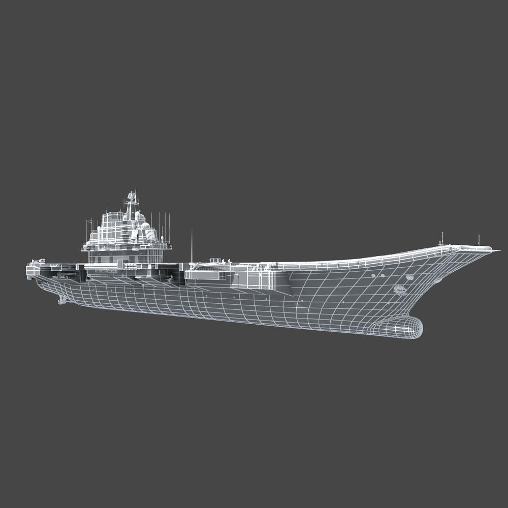Chinese Liaoning Aircraft Carrier 3D model_38
