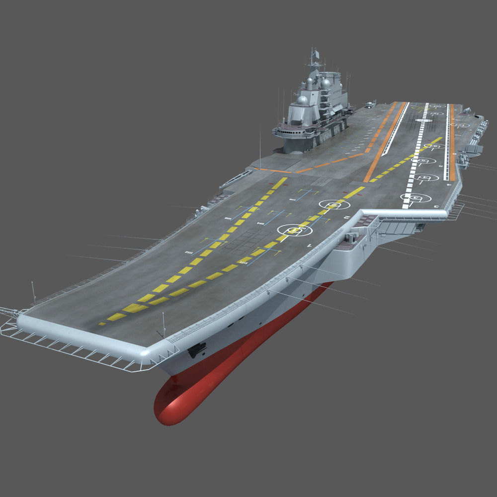 Chinese Liaoning Aircraft Carrier 3D model_6