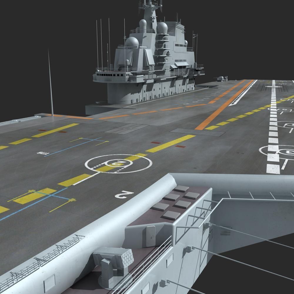 Chinese Liaoning Aircraft Carrier 3D model_13
