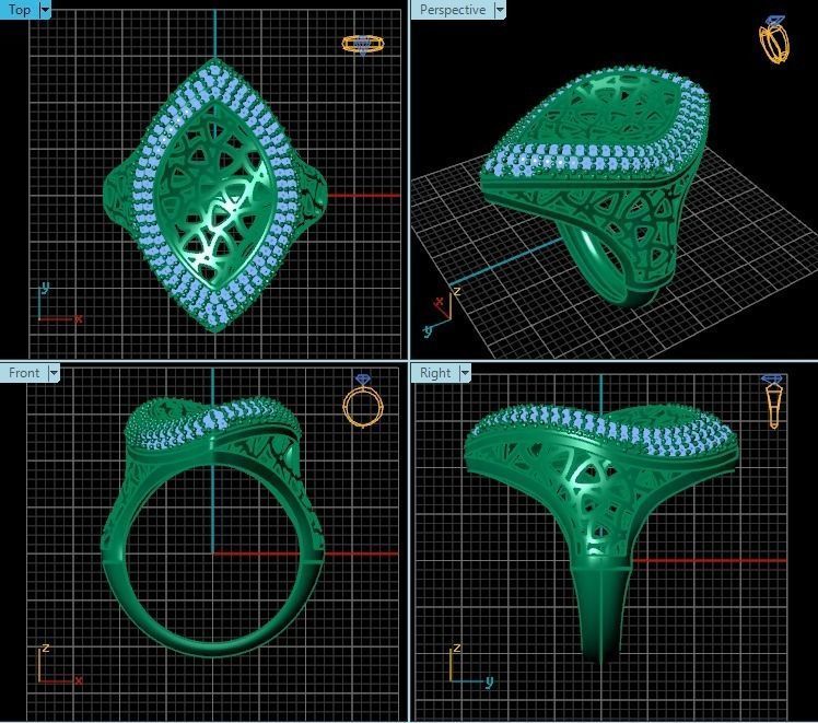 Ring R0217 3D print model_2