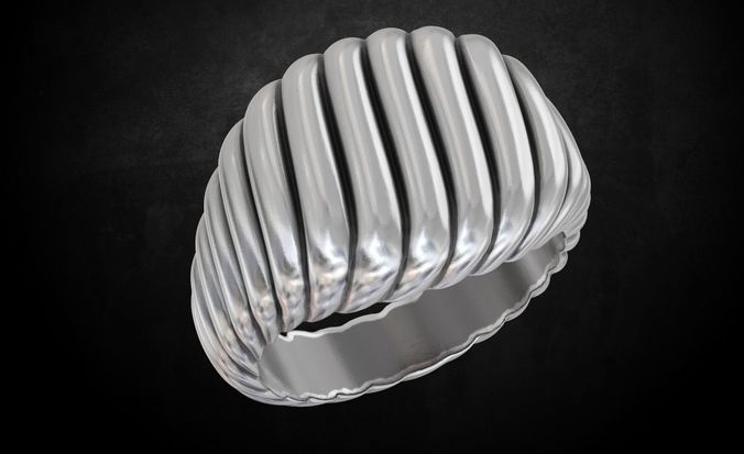 Unisex ring many size 179 3D print model