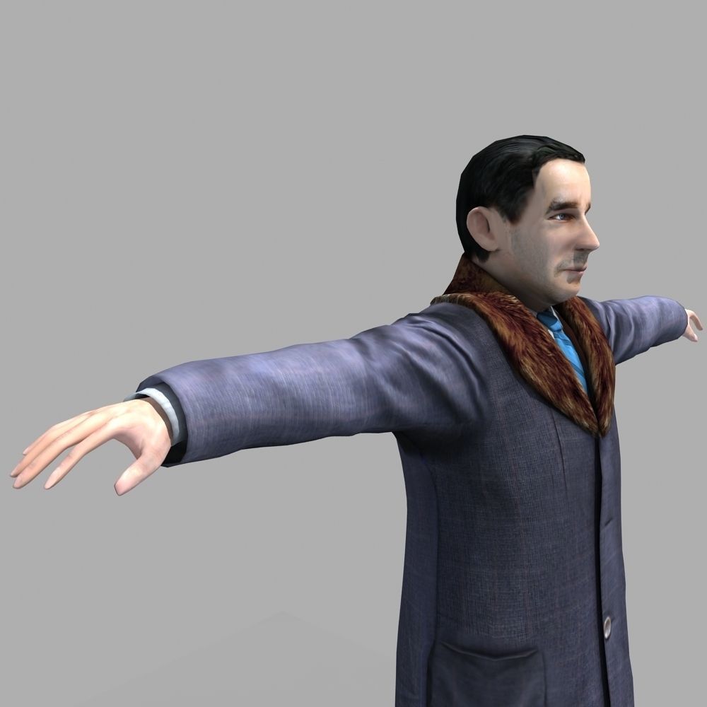 European Man 02 3D model_7