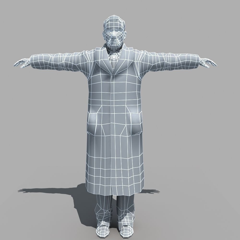 European Man 02 3D model_9