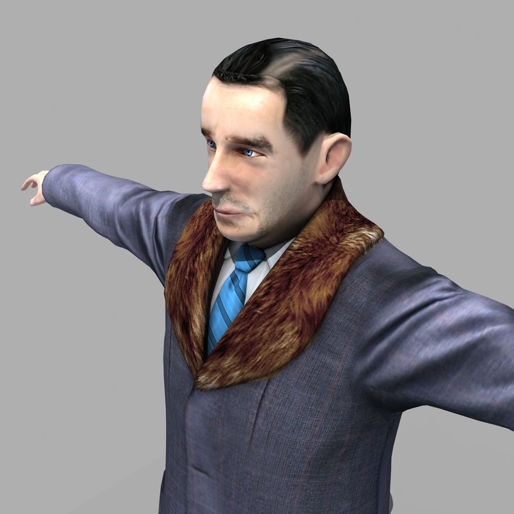 European Man 02 3D model_10