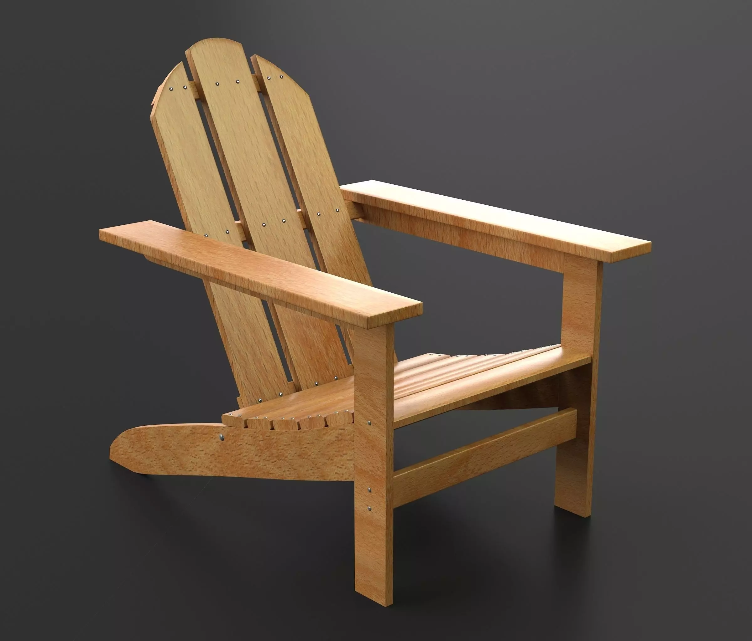 Adirondack Chair 3D model_0
