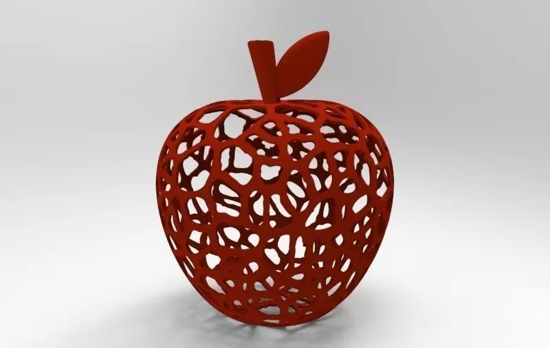 Voronoi Apple 3D print model_0